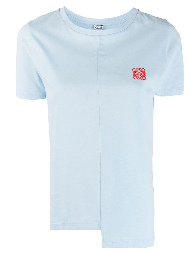Loewe asymmetrical T-shirt - Blue