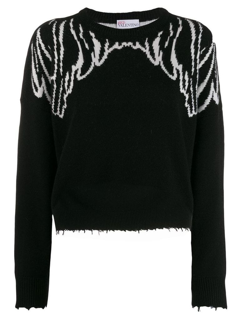RedValentino Spread your wings sweater - Black