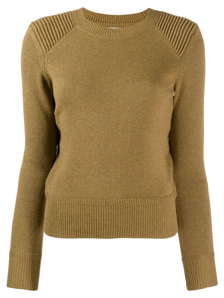 Isabel Marant Étoile fitted crew neck sweater - Green