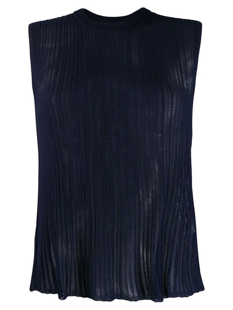 Vince pleated knitted top - Blue