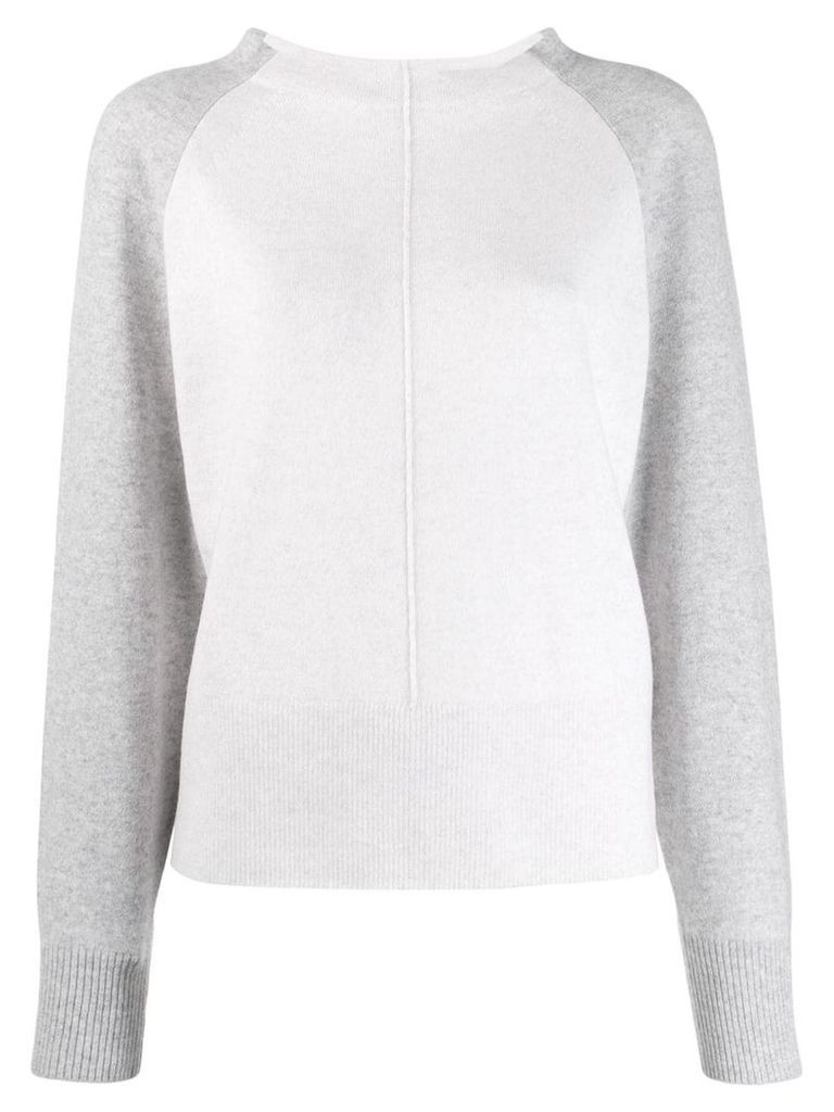 Vince two-tone cashmere sweater - Neutrals
