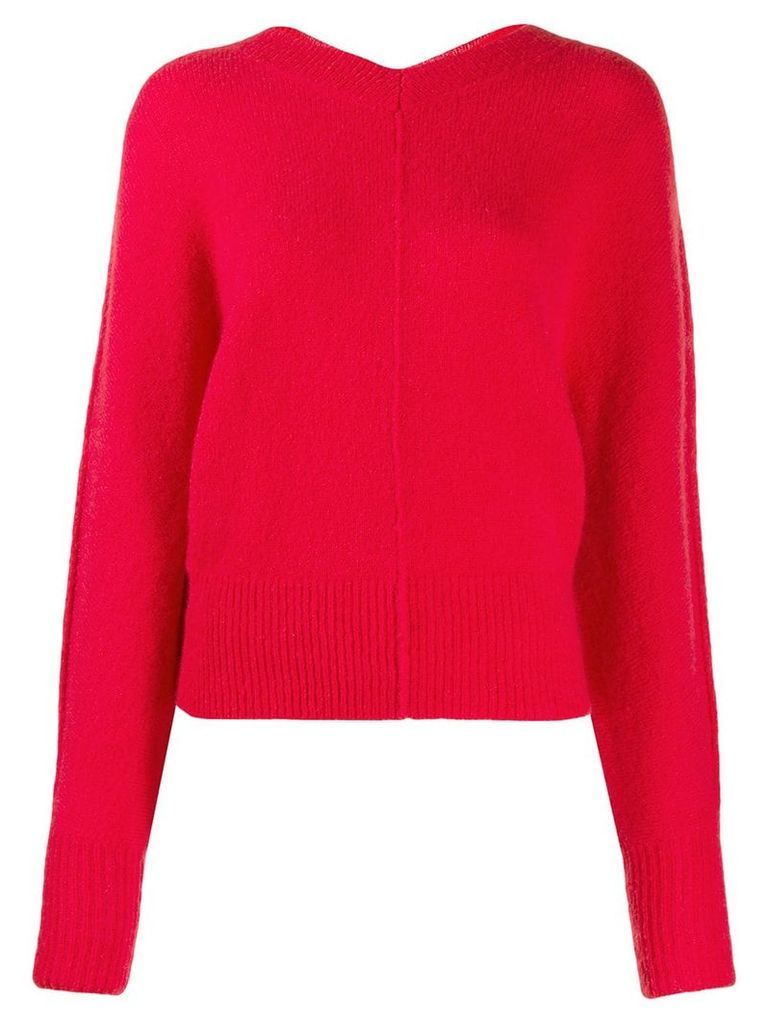 Isabel Marant oversized knitted sweater - Red