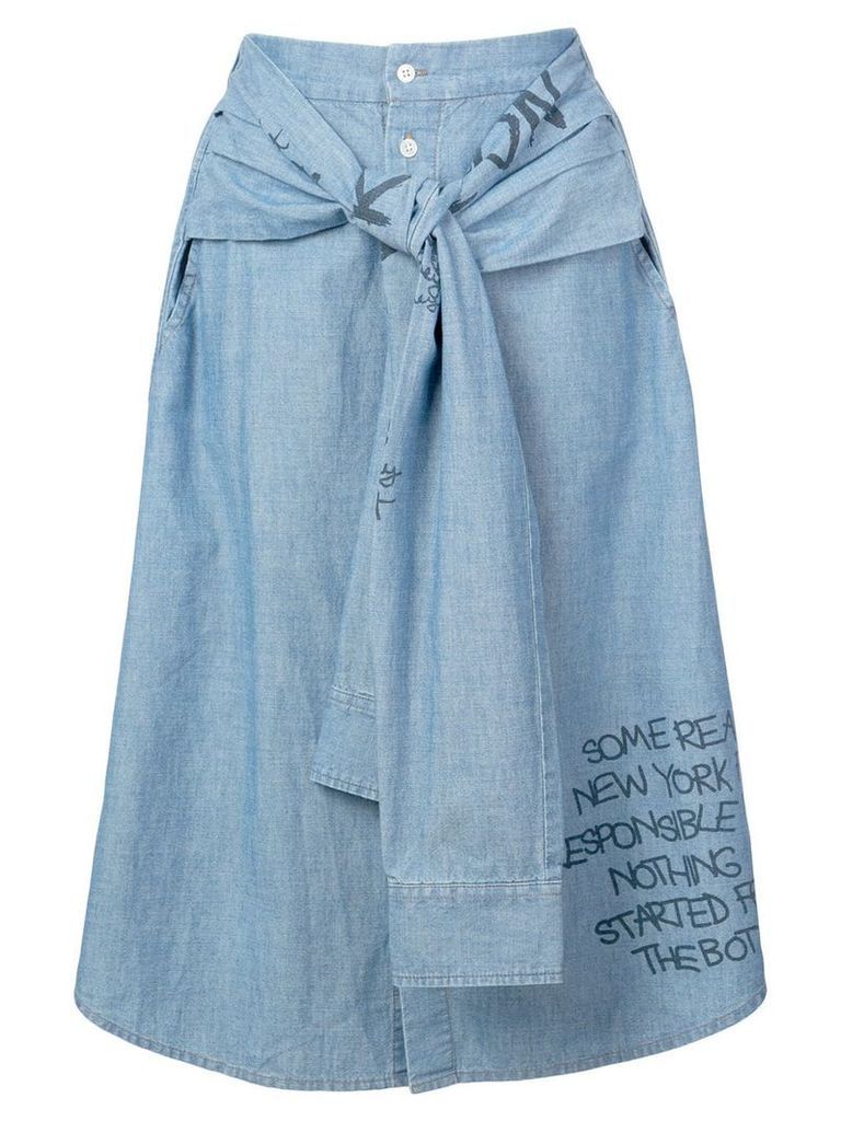 Haculla Responsible For Nothing hybrid skirt - Blue