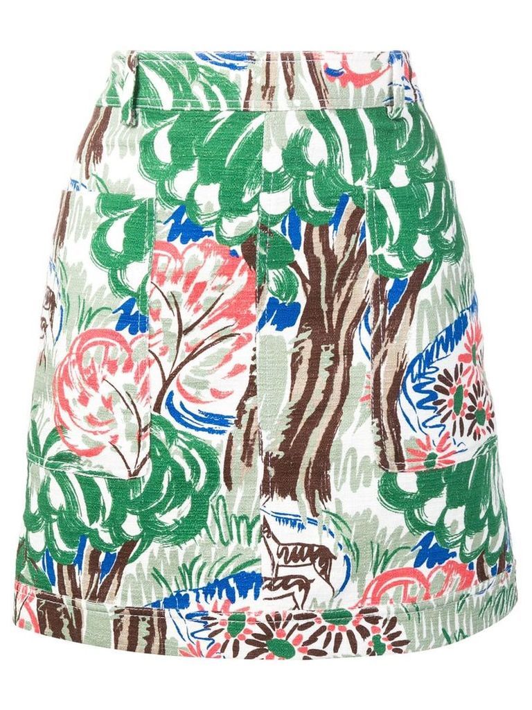 Victoria Victoria Beckham pocket skirt - Green