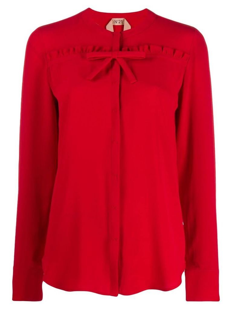 Nº21 ruffle trim blouse - Red