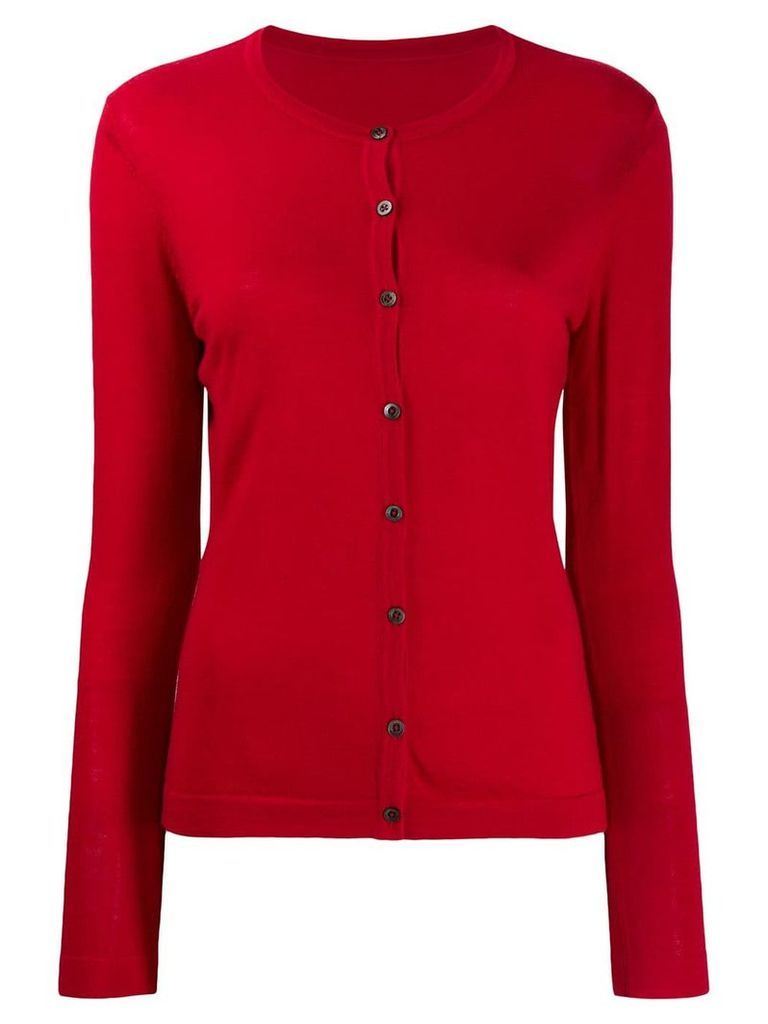 Sottomettimi merino wool knitted cardigan - Red