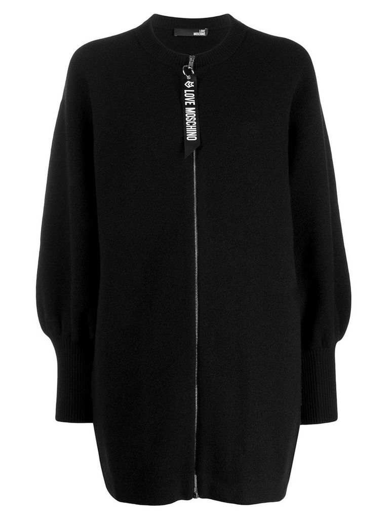 Love Moschino knitted coat - Black