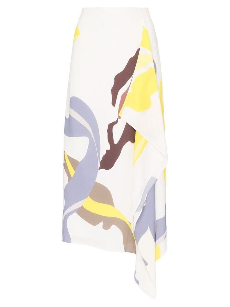 Tibi abstract print midi skirt - Multicolour