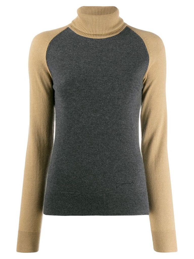 Givenchy contrasting sleeve jumper - Grey