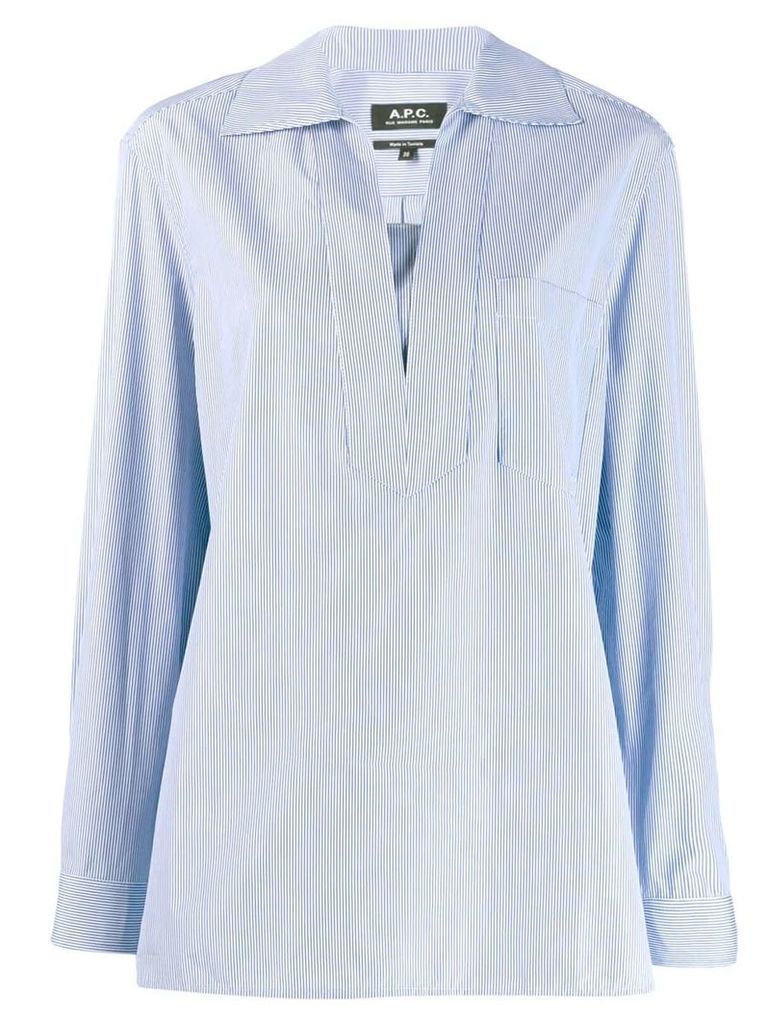 A.P.C. long sleeve shirt - Blue