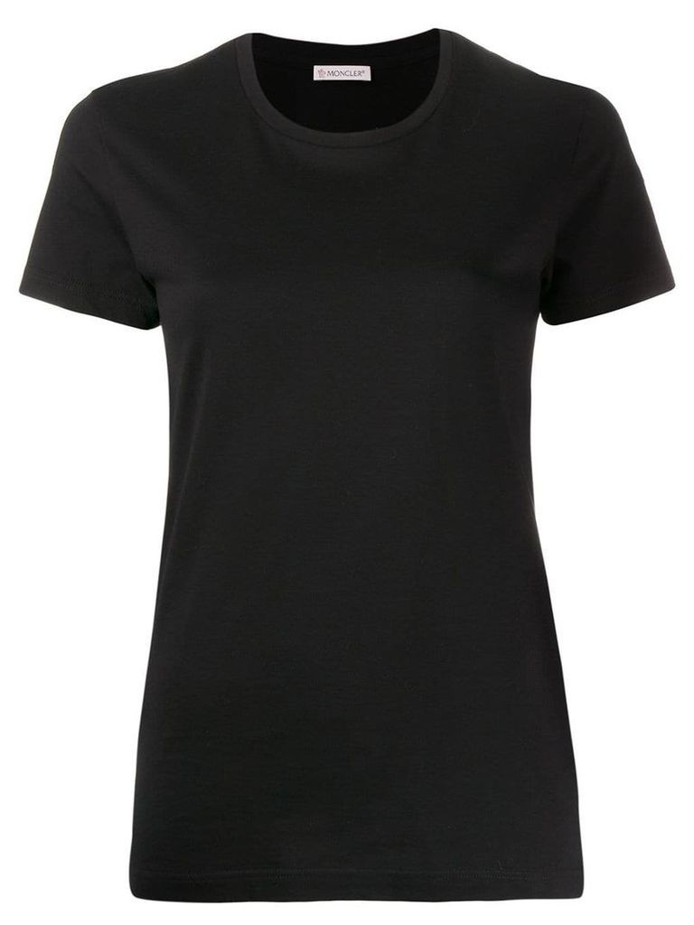 Moncler logo-patch cotton T-shirt - Black