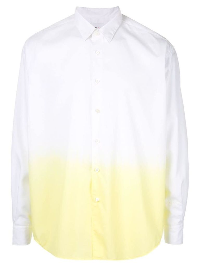 Ports V ombré button up shirt - White