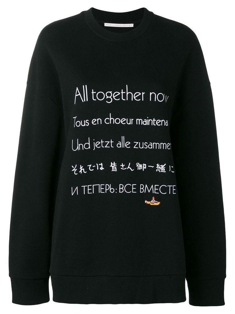 Stella McCartney All Together Now sweatshirt - Black