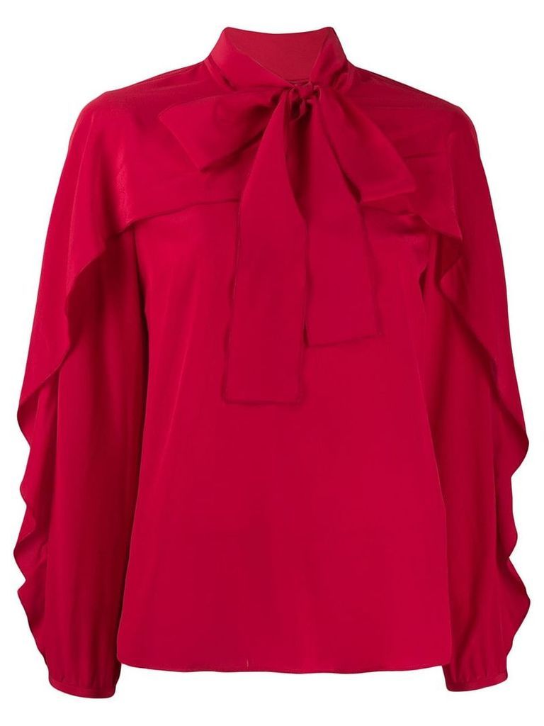 RedValentino frilled bow embellishment blouse