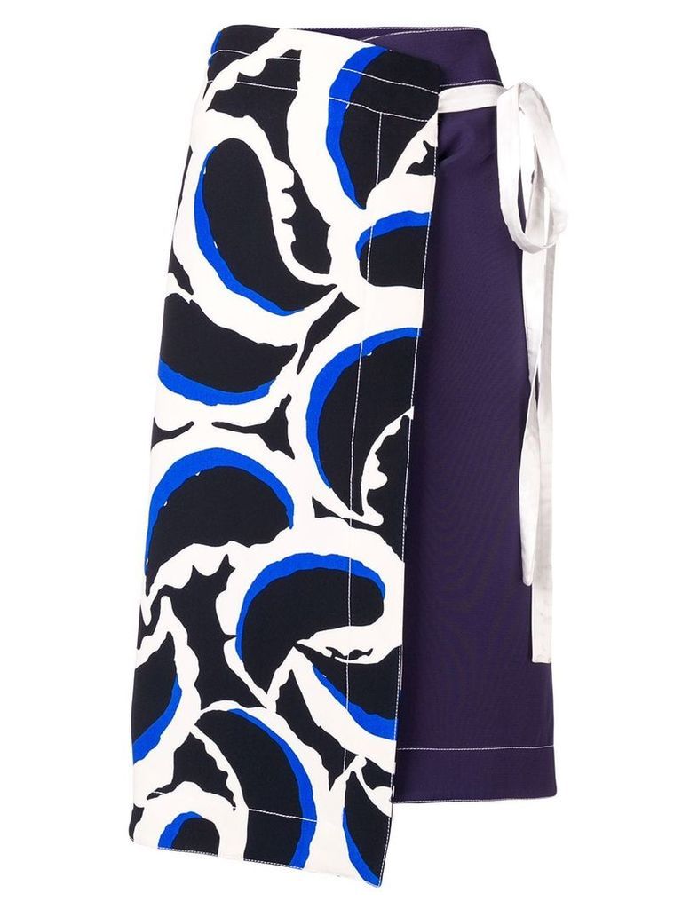 Marni layered skirt - Blue