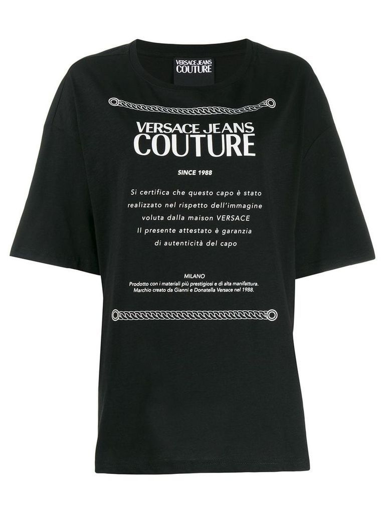 Versace Jeans Couture logo T-shirt - Black