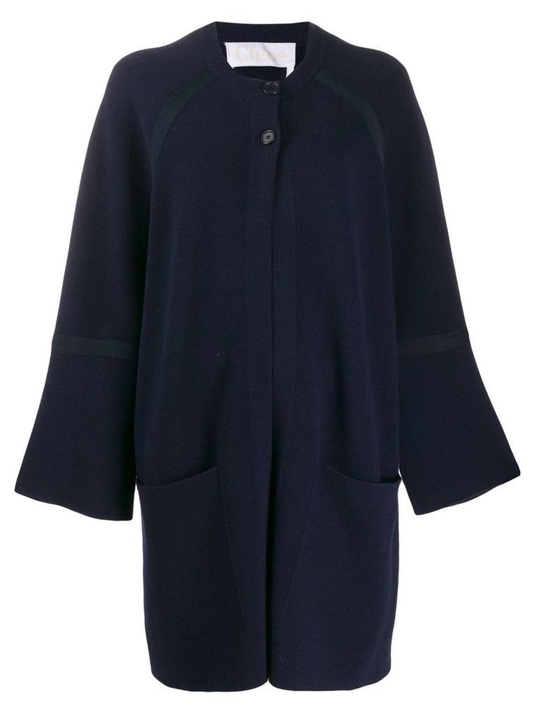 Chloé buttoned cardi-coat - Blue