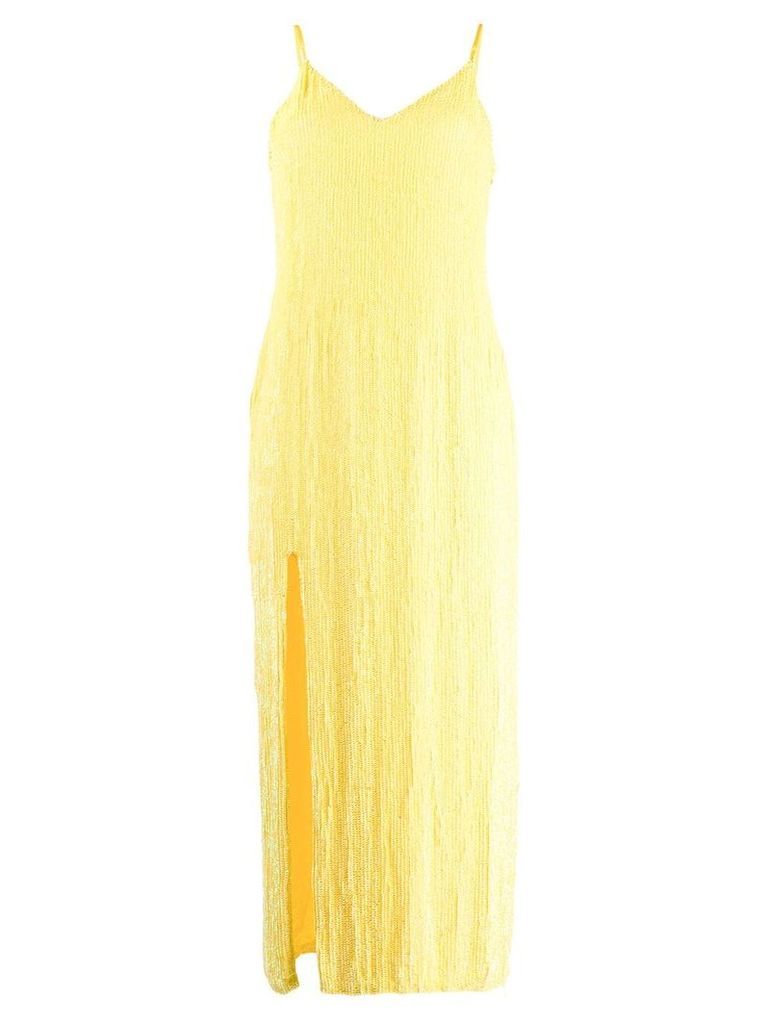 Retrofete sequin cocktail dress - Yellow