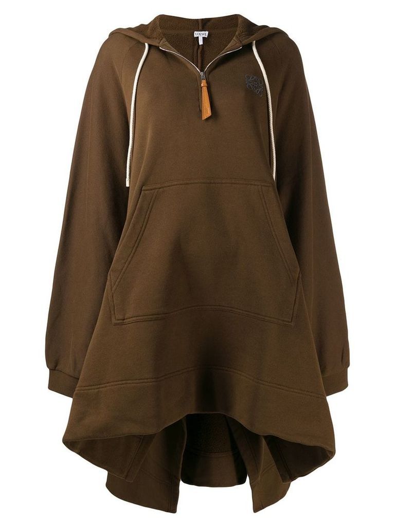 Loewe oversized logo hoodie - Brown