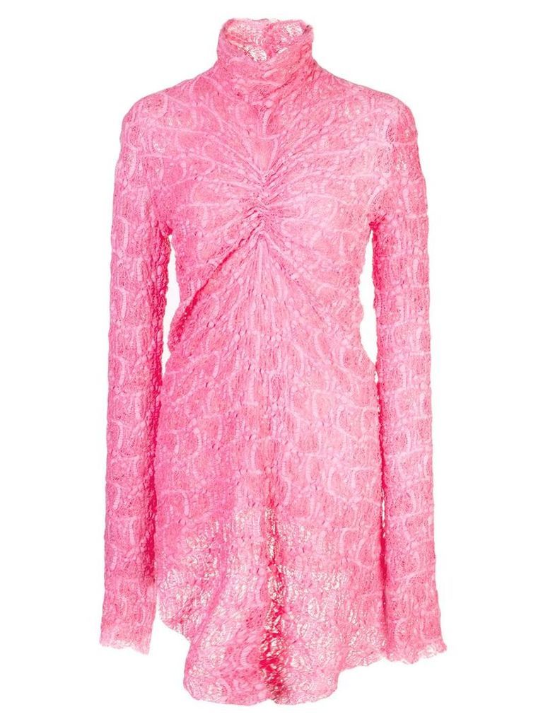 Sies Marjan Willie lace ruched top - PINK