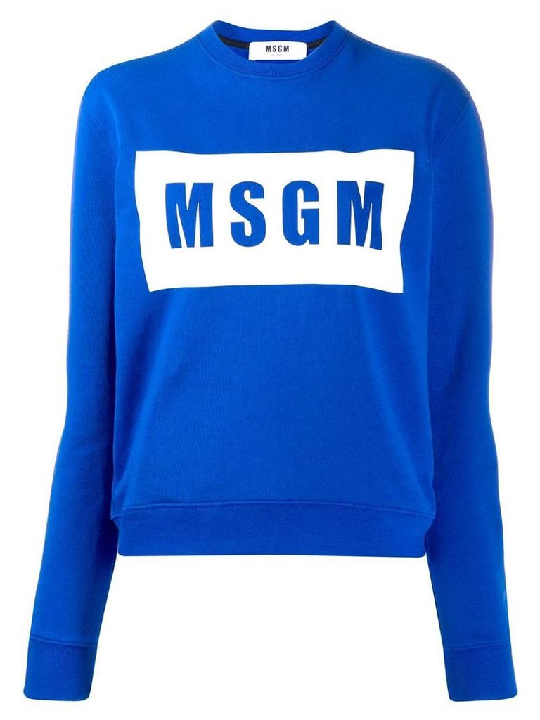 MSGM logo sweatshirt - Blue
