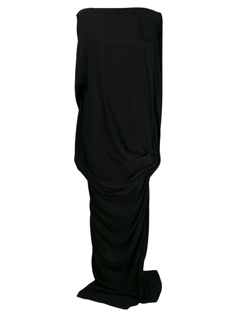 Rick Owens draped maxi dress - Black