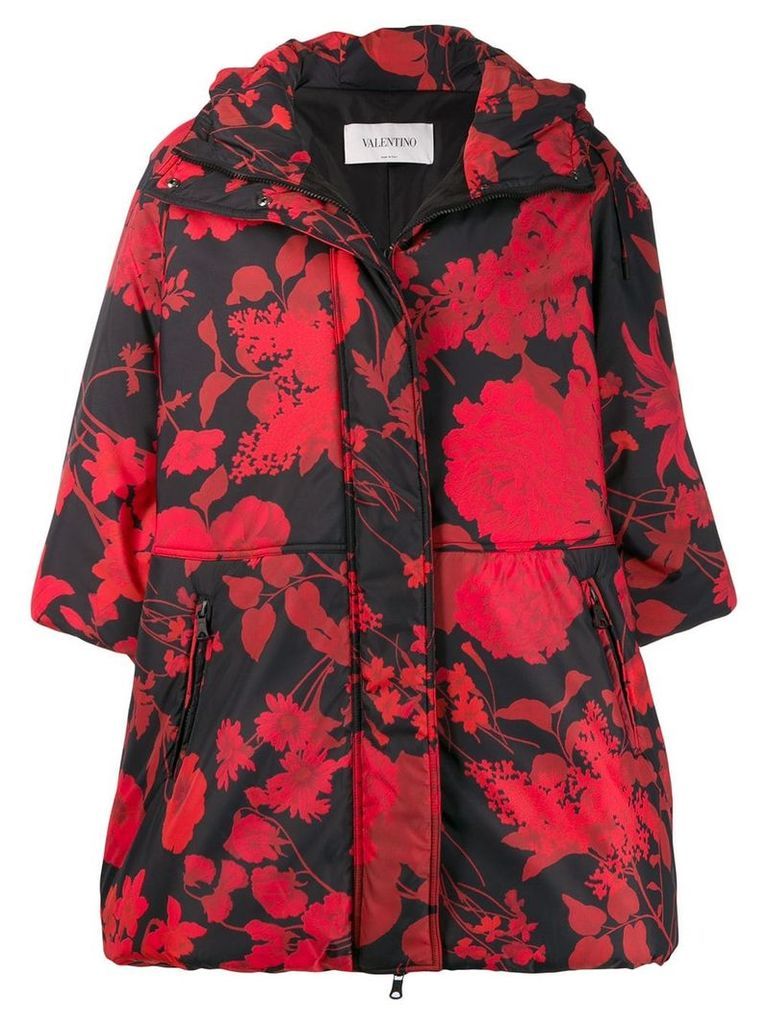 Valentino floral pattern lightweight jacket - Black