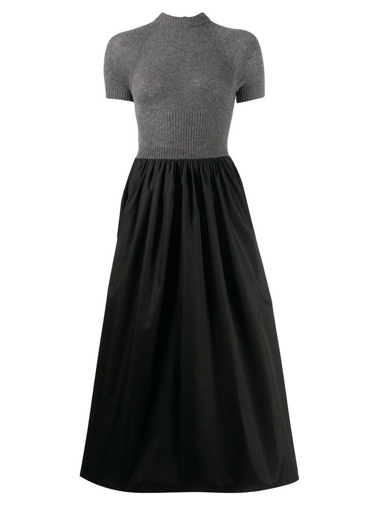 Prada jumper panelled dress - Black