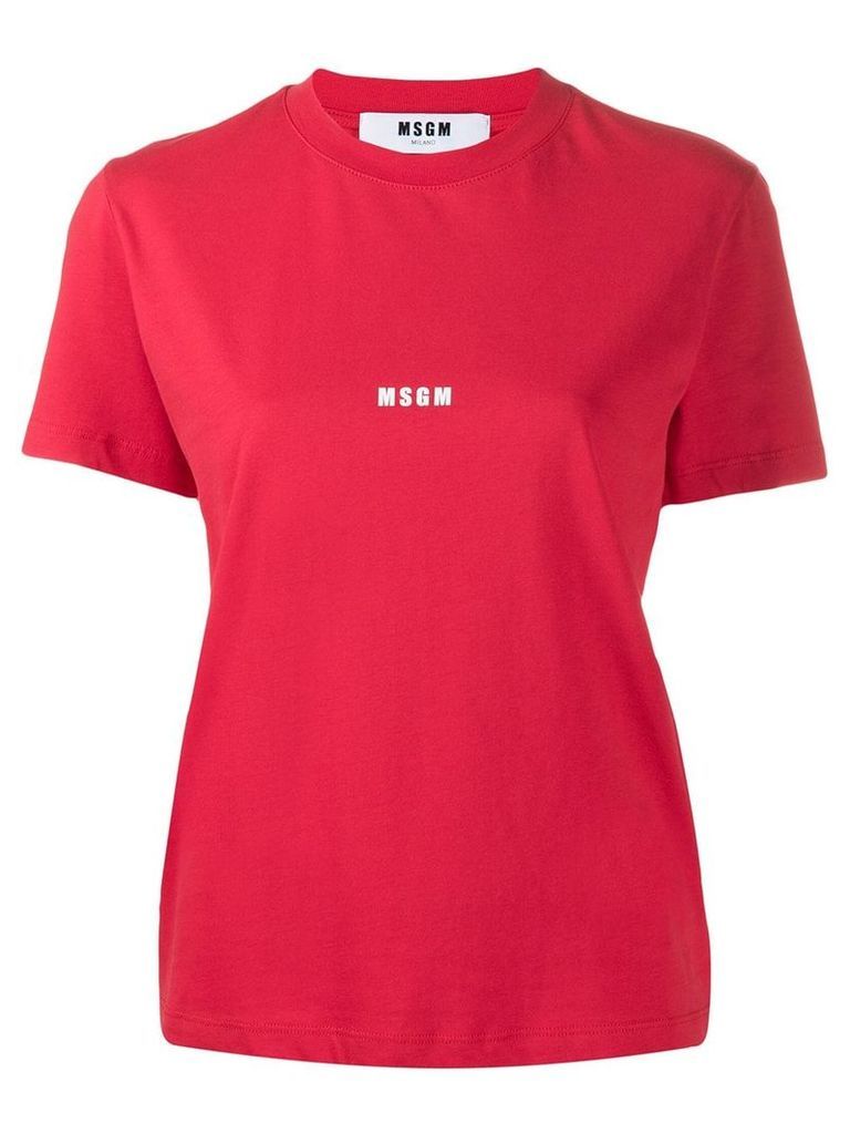 MSGM logo T-shirt - Red