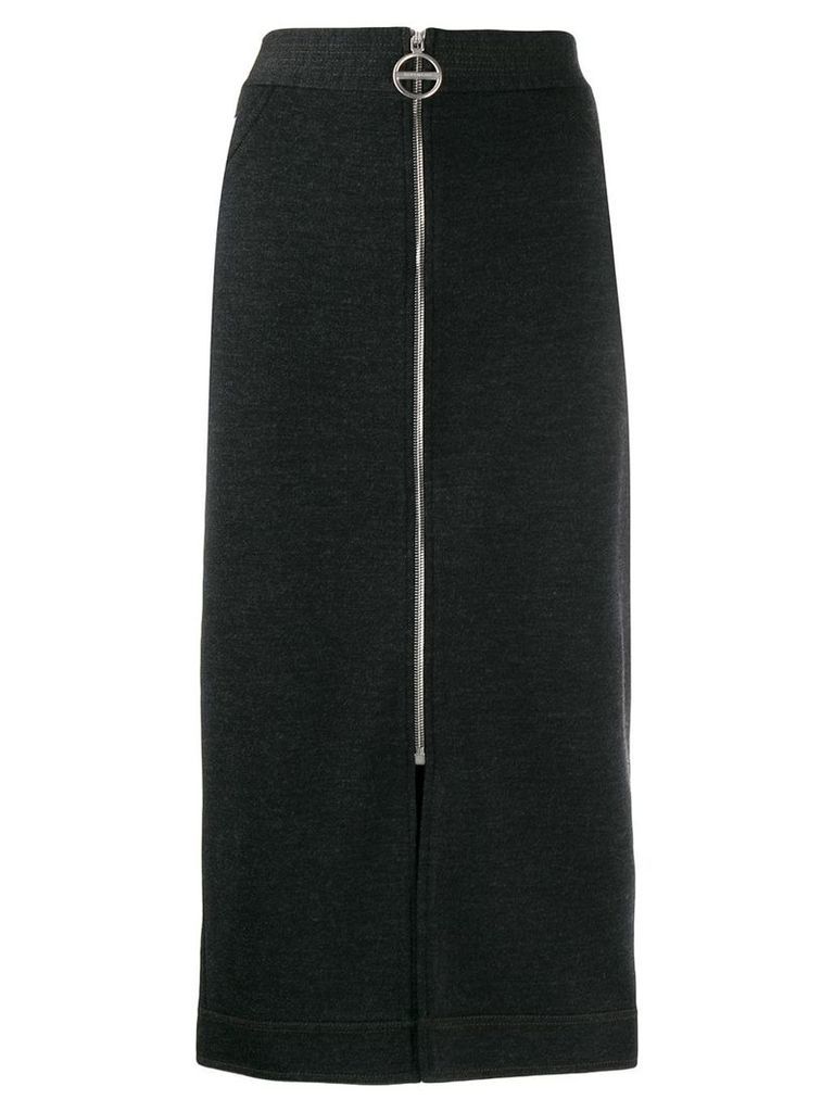 Givenchy front zip pencil skirt - Grey
