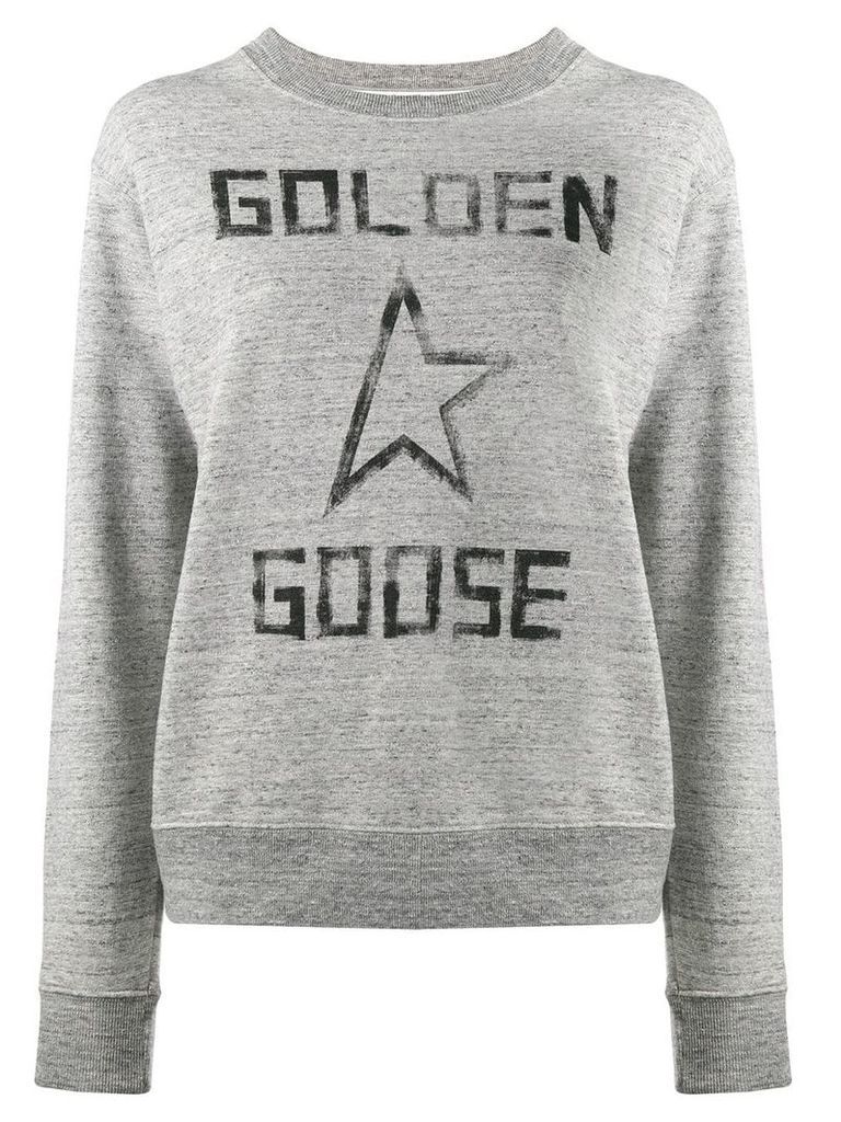 Golden Goose Aiako logo sweatshirt - Grey