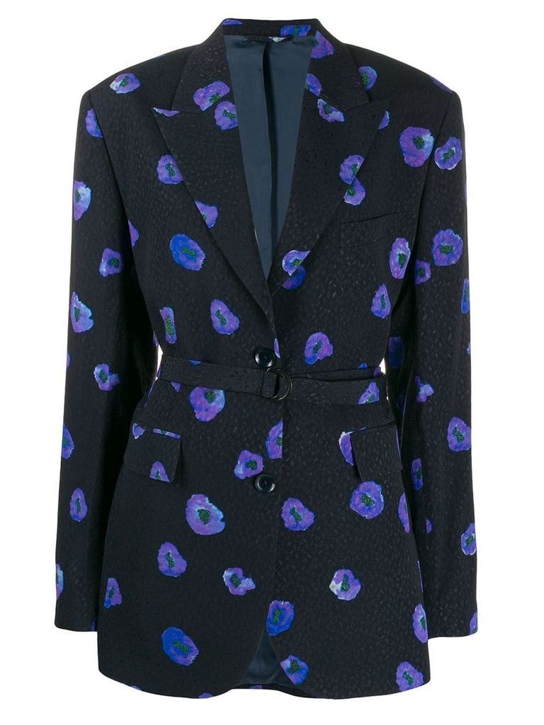 Christian Wijnants floral blazer - Blue