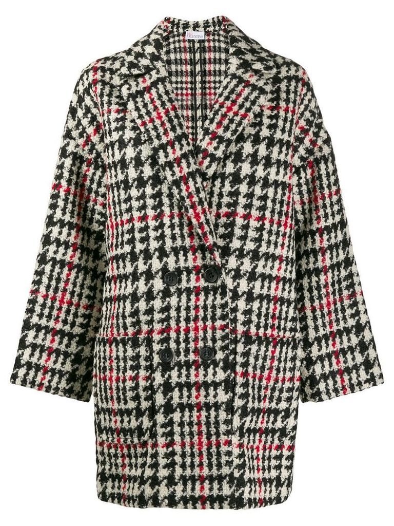 RedValentino double breasted houndstooth coat