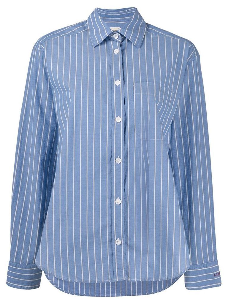 Zadig & Voltaire striped chemise shirt - Blue