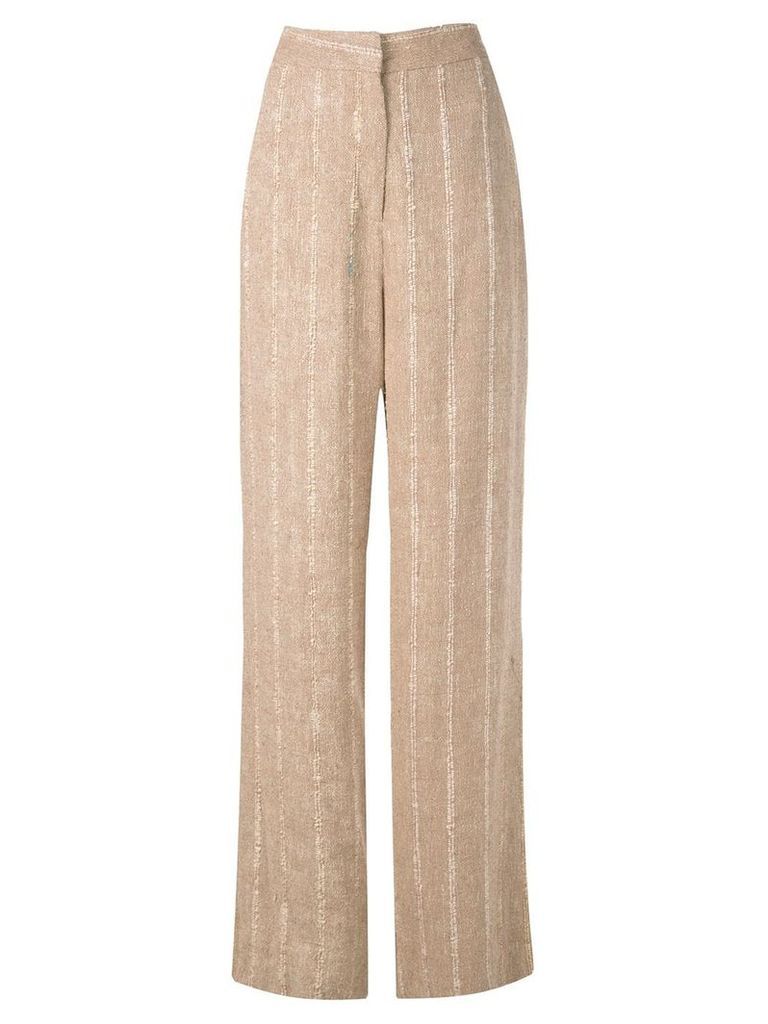 Voz raw wide trousers - Brown