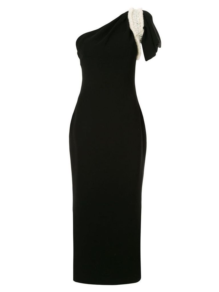 Saiid Kobeisy one-shoulder asymmetric dress - Black