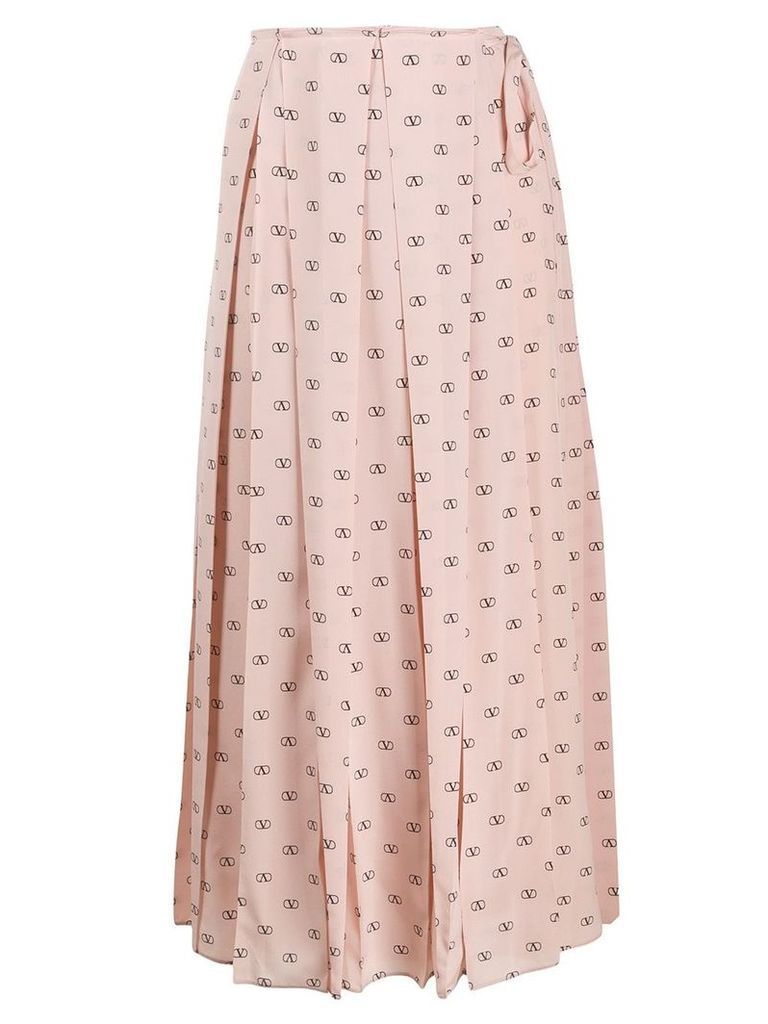 Valentino VLOGO pleated skirt - PINK