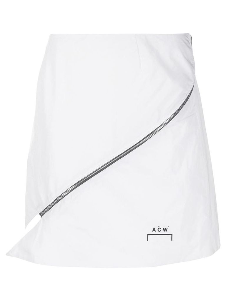 A-COLD-WALL* asymmetric skirt - White