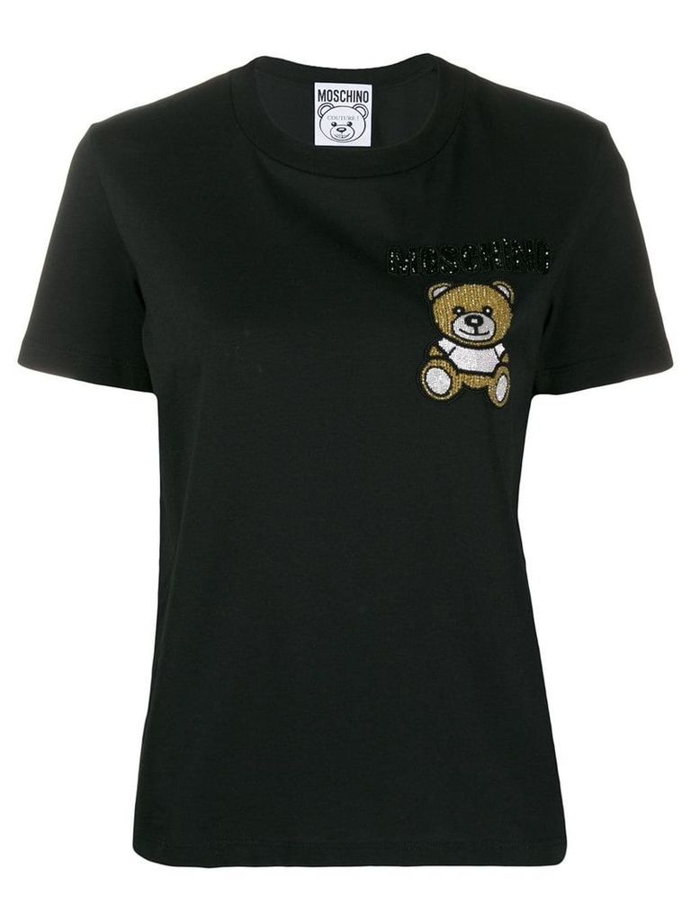 Moschino beaded Teddy Bear T-shirt - Black
