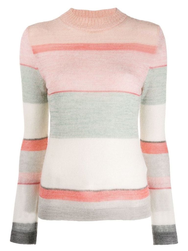 Missoni knitted striped sweater - PINK