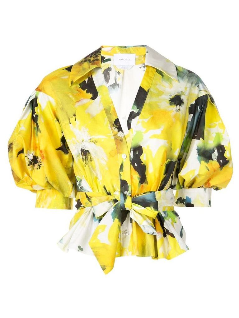 Marchesa floral print blouse - Yellow