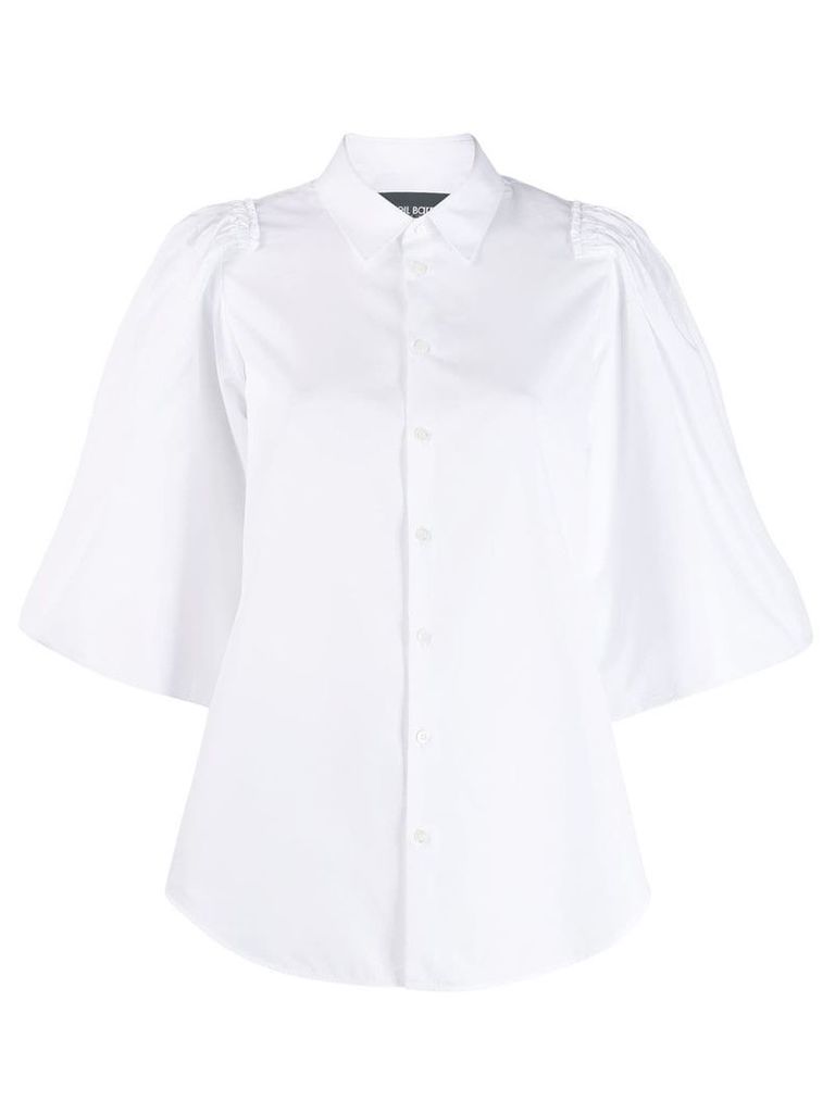 Neil Barrett ruffle sleeve blouse - White
