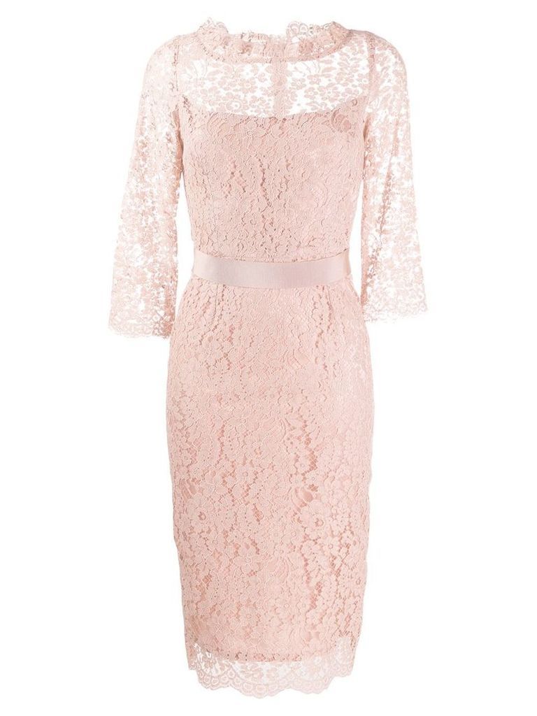 Goat Venus lace fitted dress - PINK
