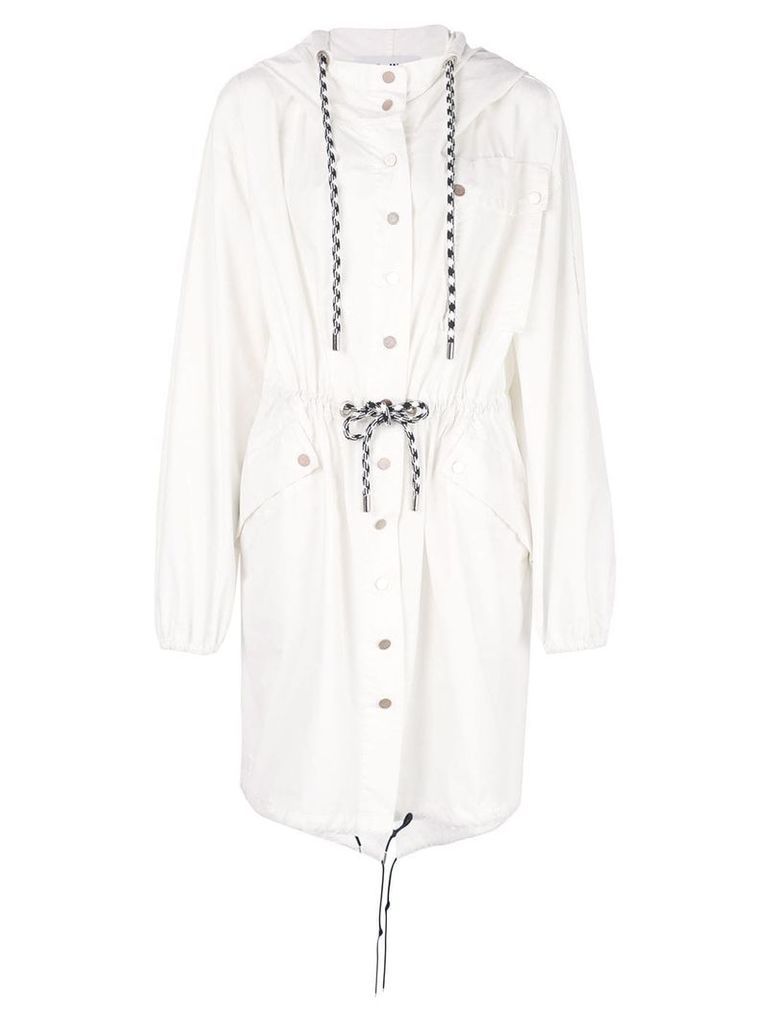 Proenza Schouler White Label PSWL Crinkled Cotton Coat