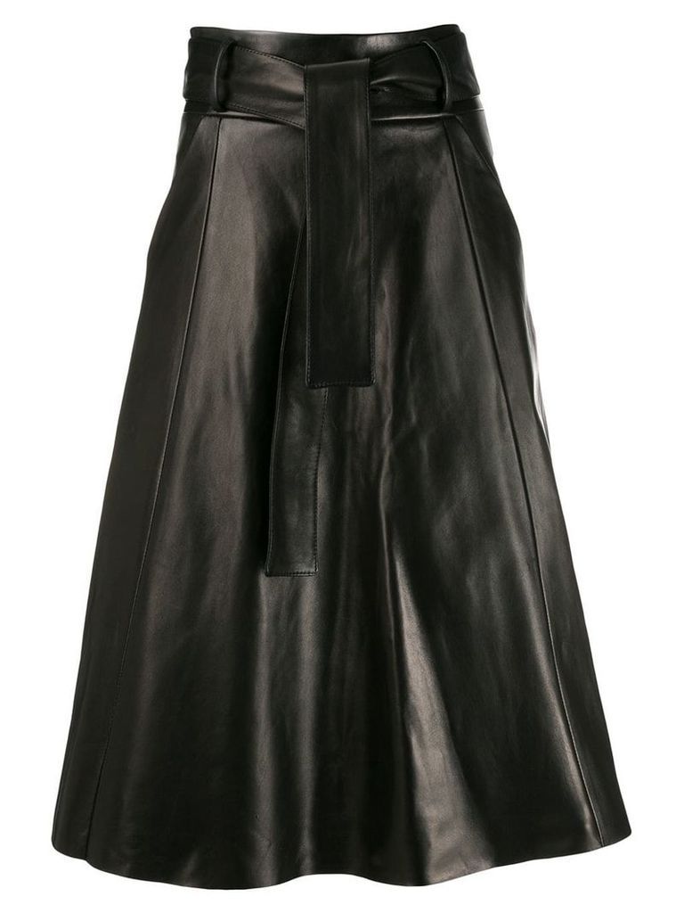 Drome tie waist flared skirt - Black