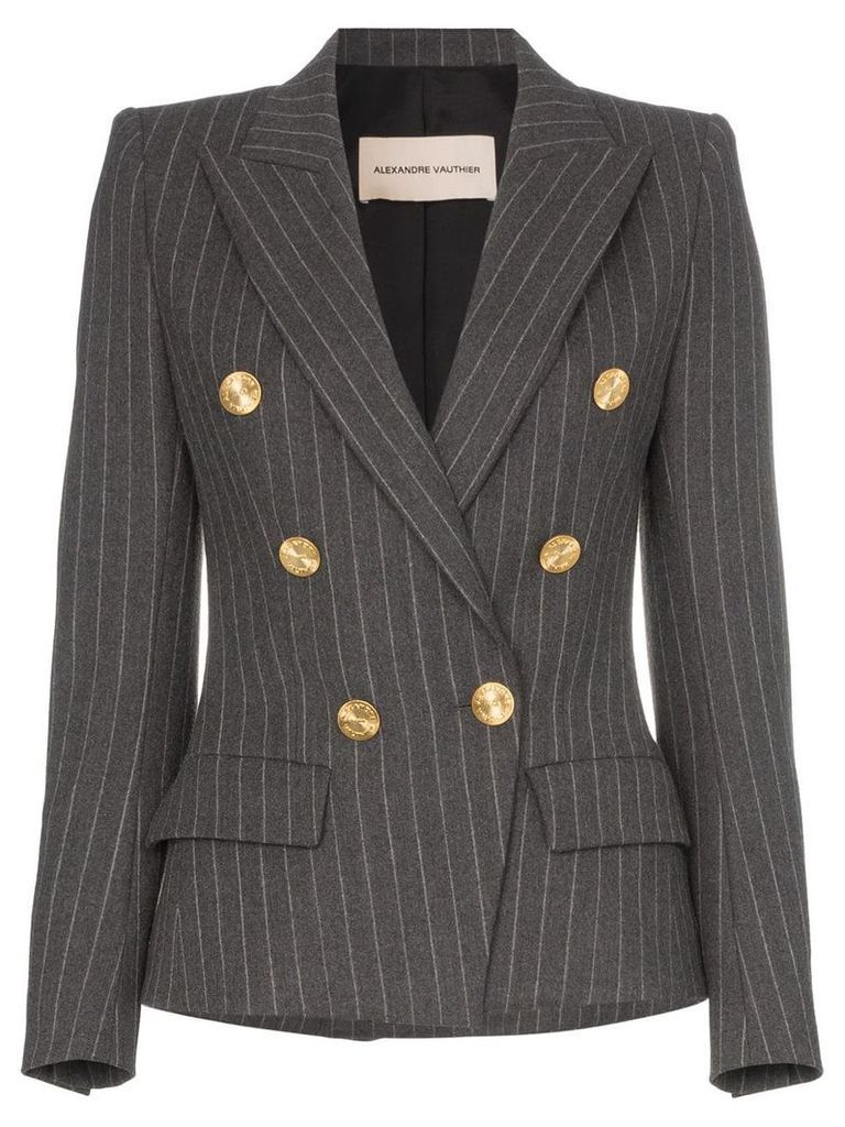 Alexandre Vauthier double-breasted pinstripe blazer - Grey