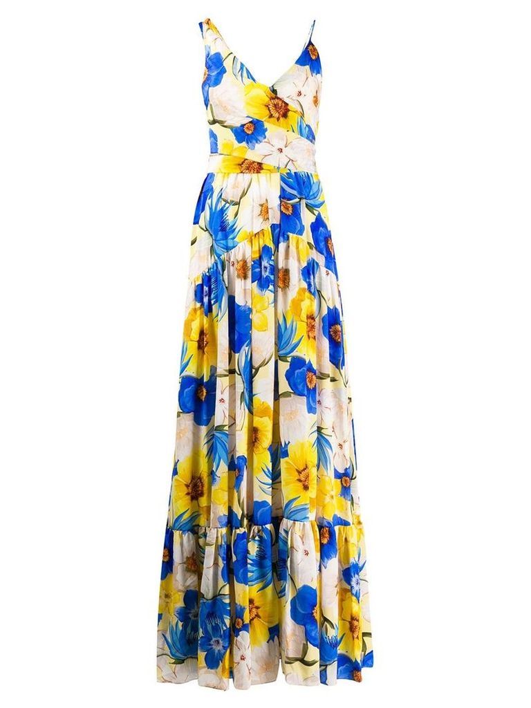Borgo De Nor Frida floral maxi dress - Blue