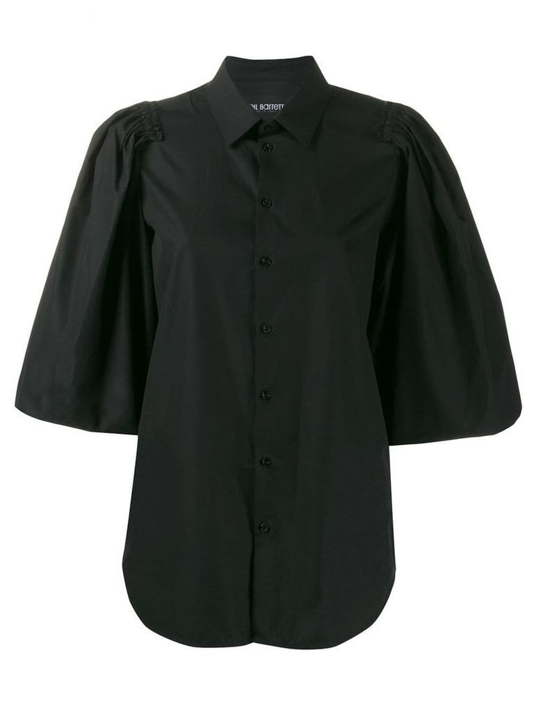 Neil Barrett ruffle sleeve blouse - Black