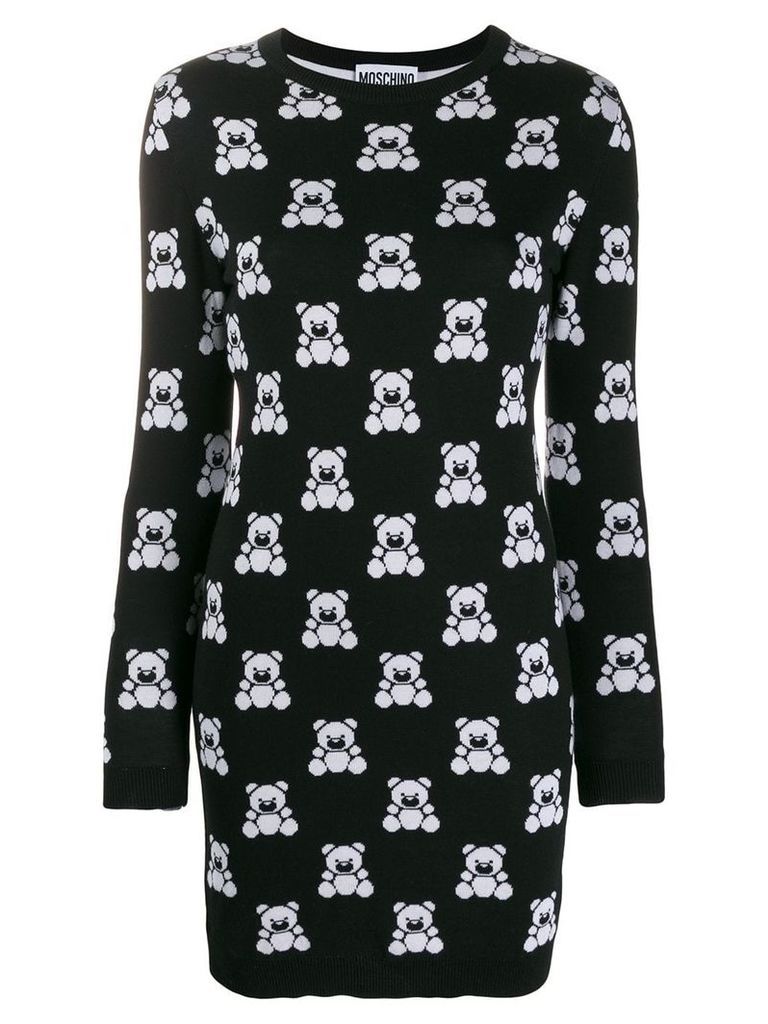 Moschino Teddy Bear sweatshirt dress - Black