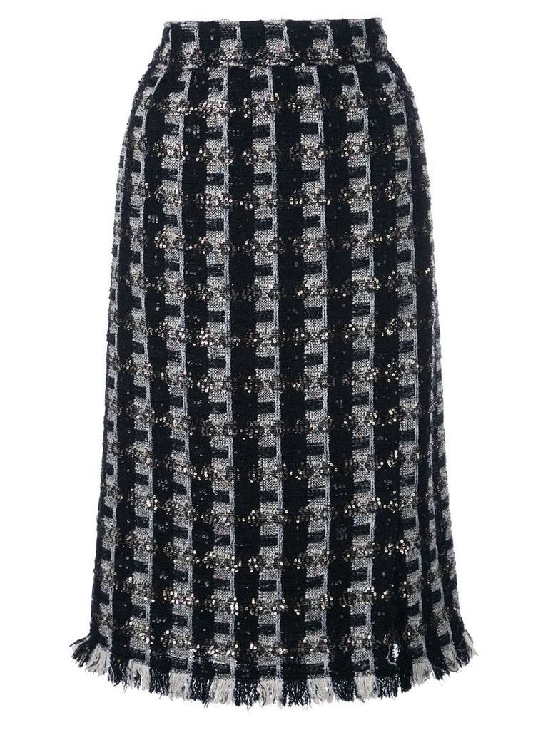 Oscar de la Renta tweed pencil skirt - Black